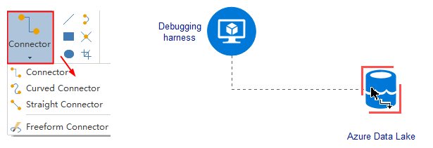 Conectar los iconos de Azure