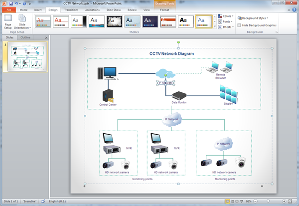 Create Network Diagram for PPT