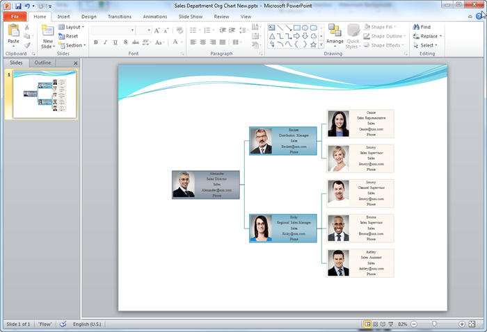 Create Organizational Chart for PPT