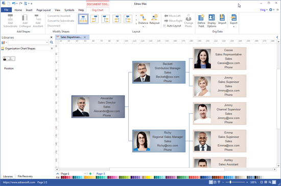Organizational Chart Desktop Program