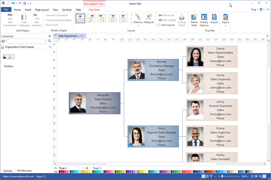 Organization Chart Program