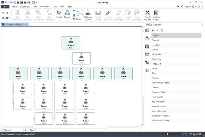 Staff Organization Chart, Examples, Software Free Download