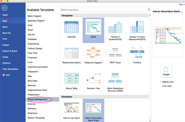 Software de gr醘icos de projeto