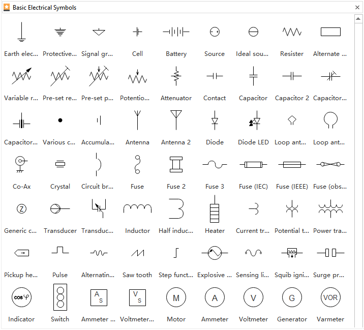 Electrical Diagram Symbols