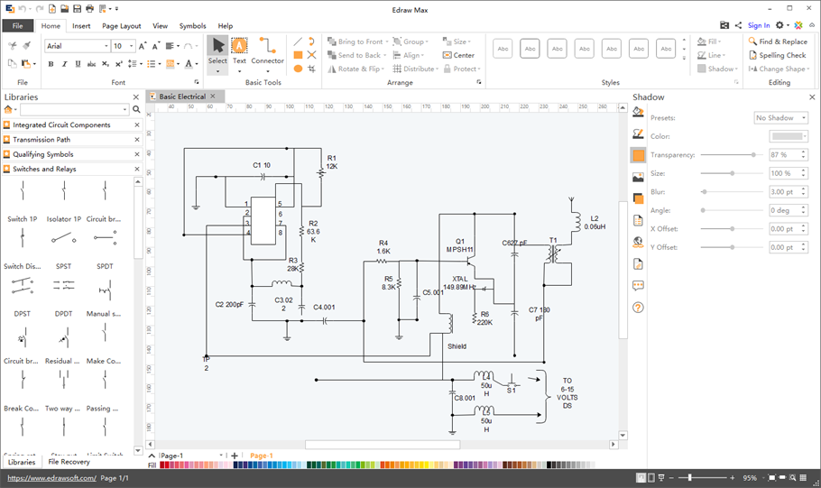 Schematics Maker - Create Schematic Diagrams Easily logic diagram word 2010 