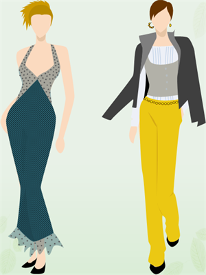 Exemples de design de vêtement femme