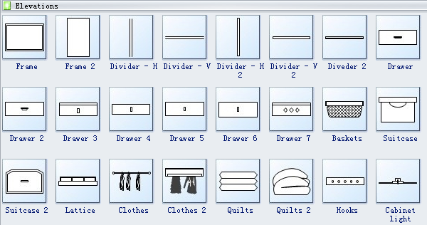 Simboli per Diagrammi di Elevazione