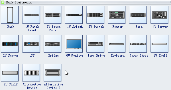 Rack-Diagramm-Symbole