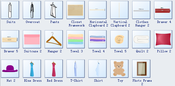 Wardrobe Plan Symbols