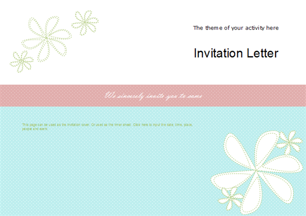 Invitation Card Examples - Activity Invitation Card