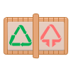 Müllsortier- und Recycling-Tonne