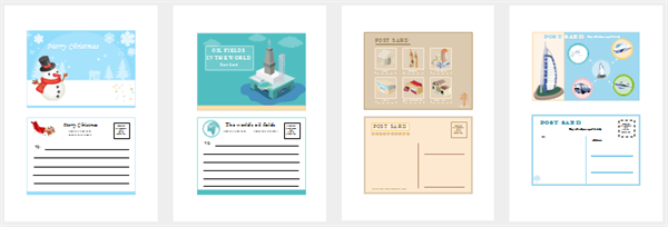 Postcards Examples and Templates