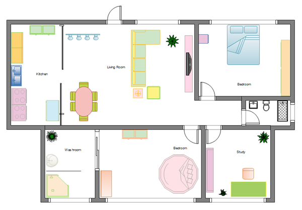 simple home floorplan