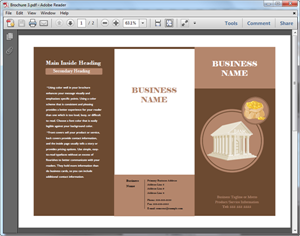 PDF brochure Template