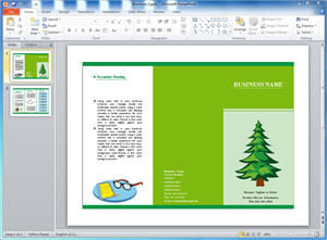 Plantilla de Folleto en PowerPoint