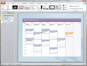 PowerPoint Calendar Template