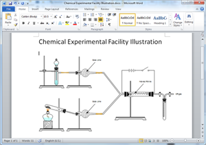 Word Chemistry Experiment Diagram Template