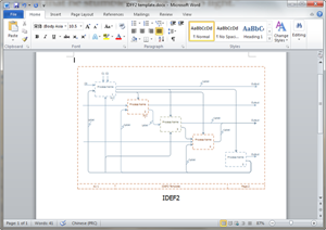 Word IDEF Diagram Template