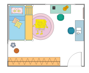 Edraw Kids Room Plan Template