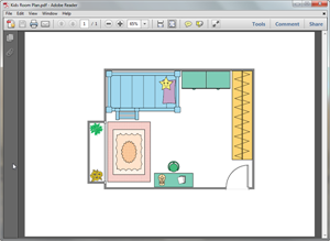 PDF Kids Room Plan Template