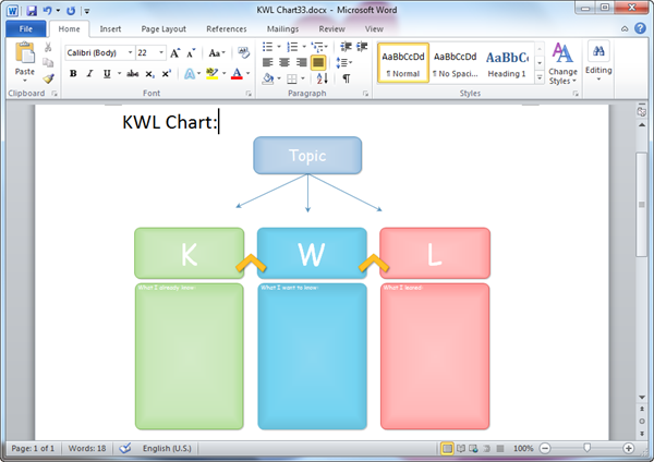 ms word chart templates