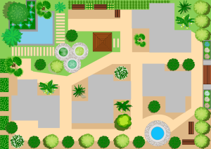 Exemple plan de jardin de paysage 4