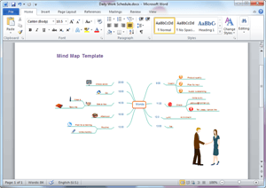 Word Mind Map Template