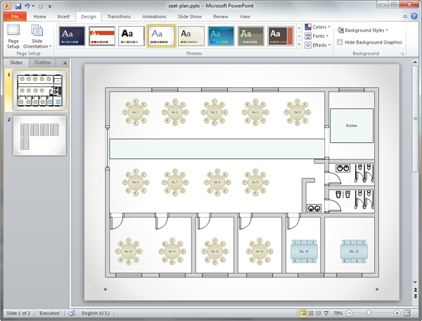 PowerPoint 座席表テンプレート