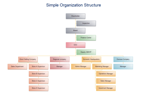 Example Of An Organizational Structure Chart