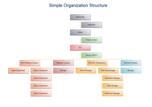 Exemple de structure d'organisation simple