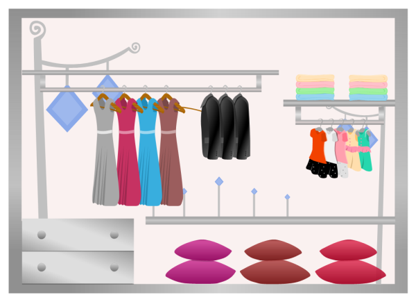 Simple Wardrobe Design Template