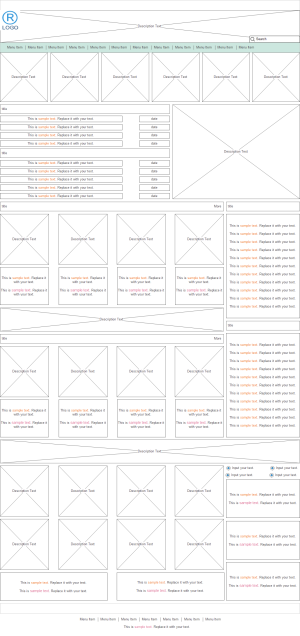 Social News Website Wireframe Examples