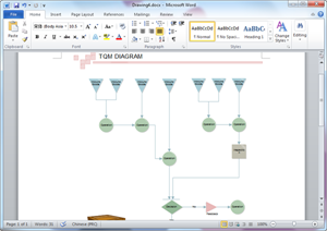 Modello di diagramma TQM di Word