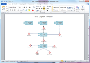 Modello di diagramma UML di Word