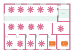 Plantilla de plan de asientos de boda