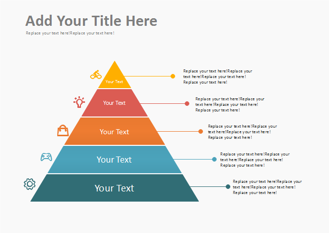 2D Colorful Icons Pyramid Diagram