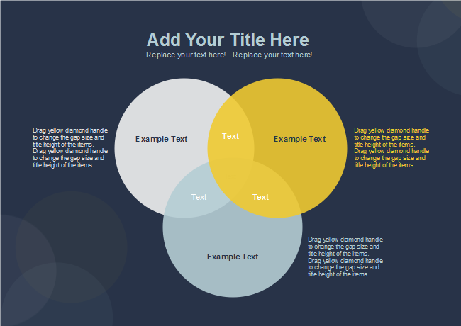 3-Set Cold Colors Venn Diagram