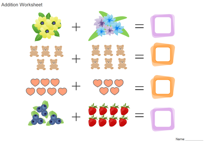 Addition Worksheet