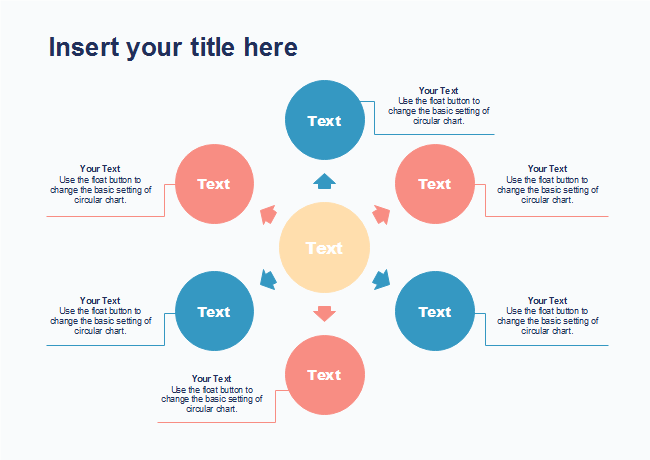 Alternate Color Circle Spoke Diagram