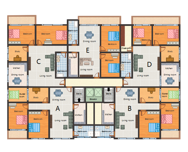 plan d'étage de l'appartement