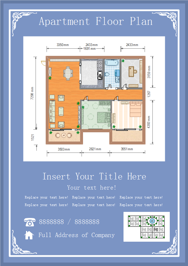 Apartment Floor Plan Flyer