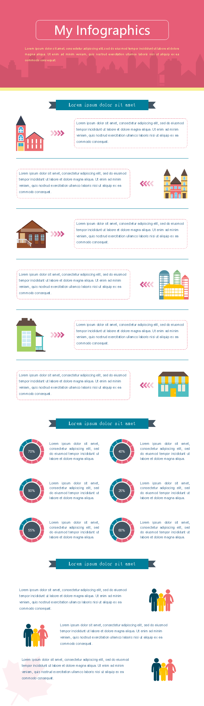 Infographie d'introduction d'architecture