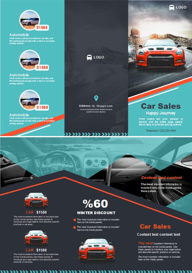 Car Sales Brochure Template