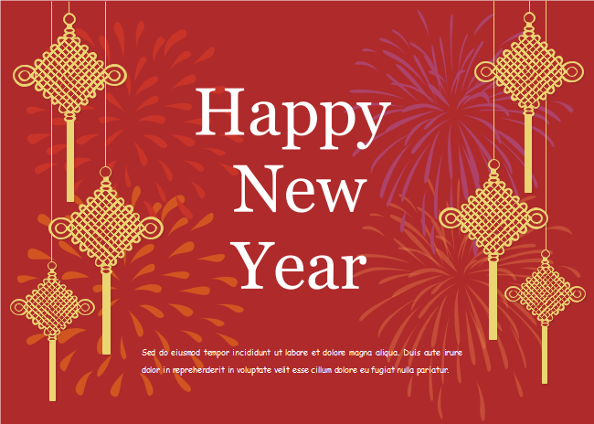 Chinese Knots New Year Card
