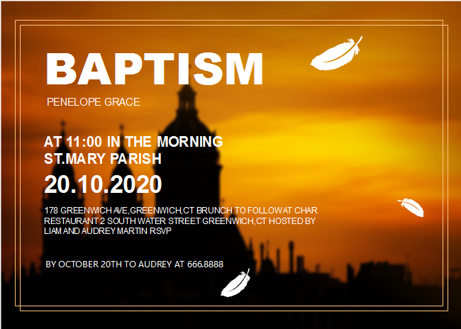 Christening Invitation