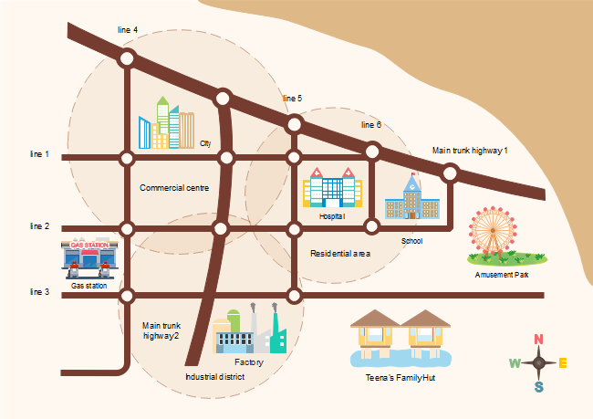 Street Map Drawing Templates