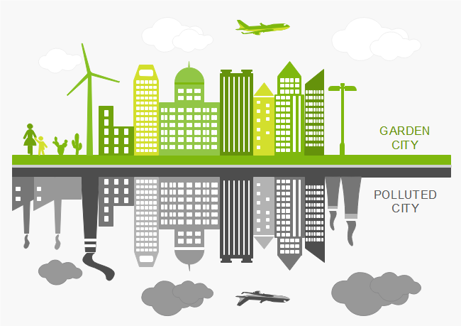 City Pollution Infographic