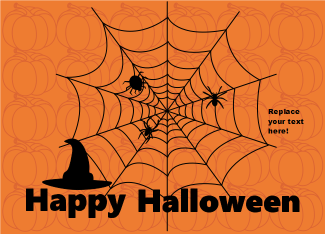 Cobweb Halloween Card