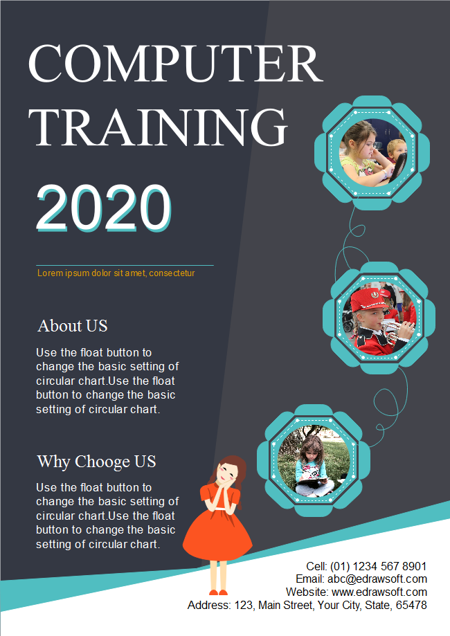 Computer Training School Flyer