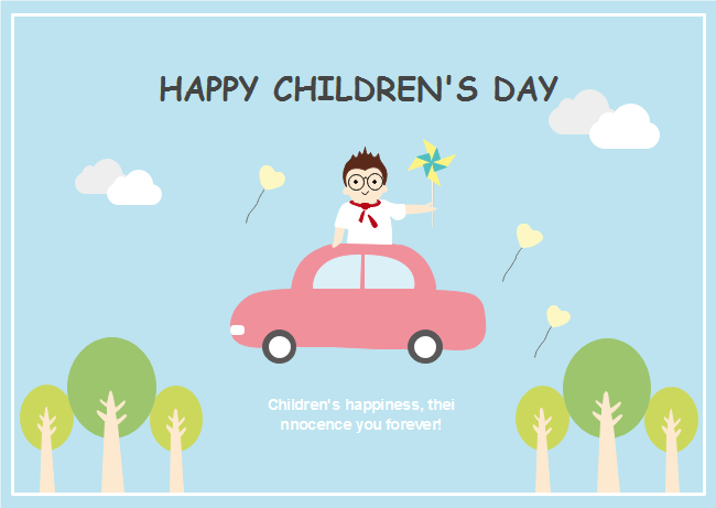 Cute Boy Children's Day Card